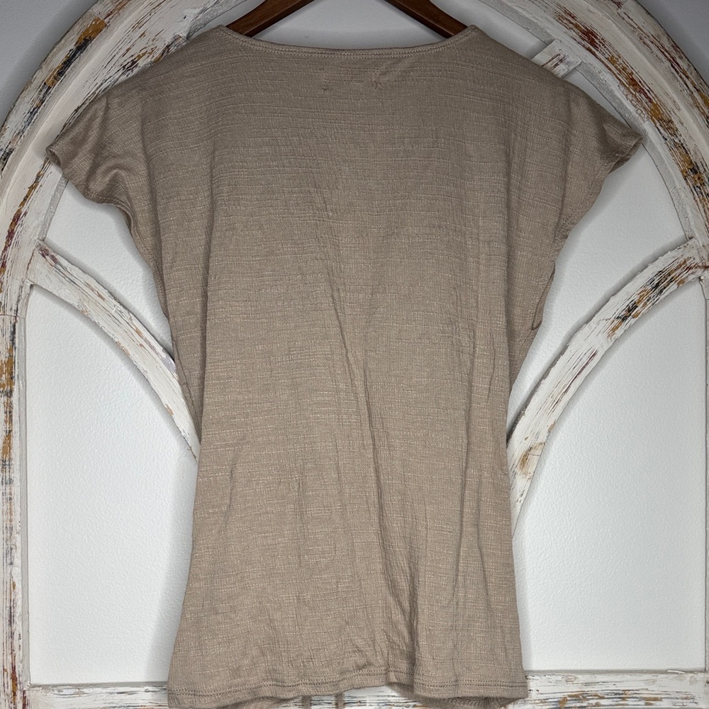 Max Studio Beige Ruched Blouse - Picture 5 of 8